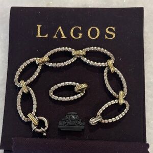 Lagos Caviar Bead Link Bracelet